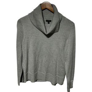 Talbots Silver Sparkly Sweater Size Medium